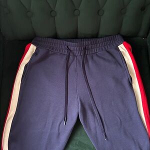 Gucci Style Navy Blue Pants